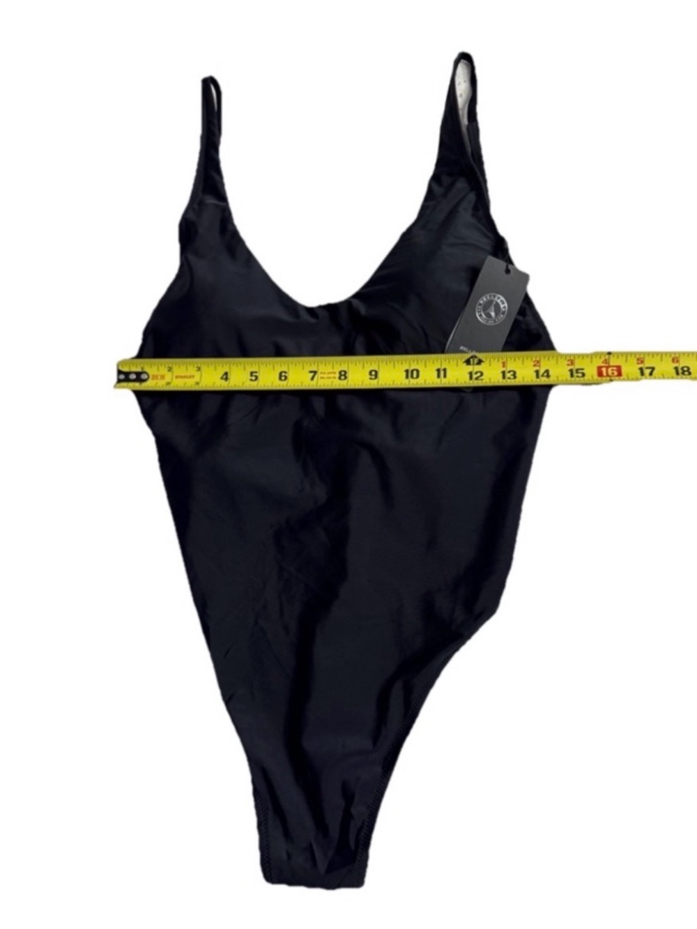 NWT RELLECIGA Black High Cut Thong One Piece Swimsuit 2XL MSRP $119 - Picture 8 of 10